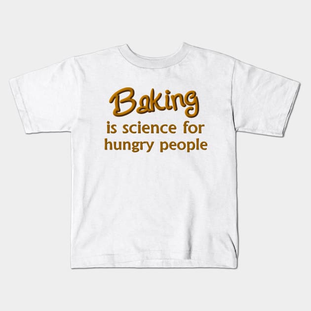 Baking Kids T-Shirt by SnarkCentral